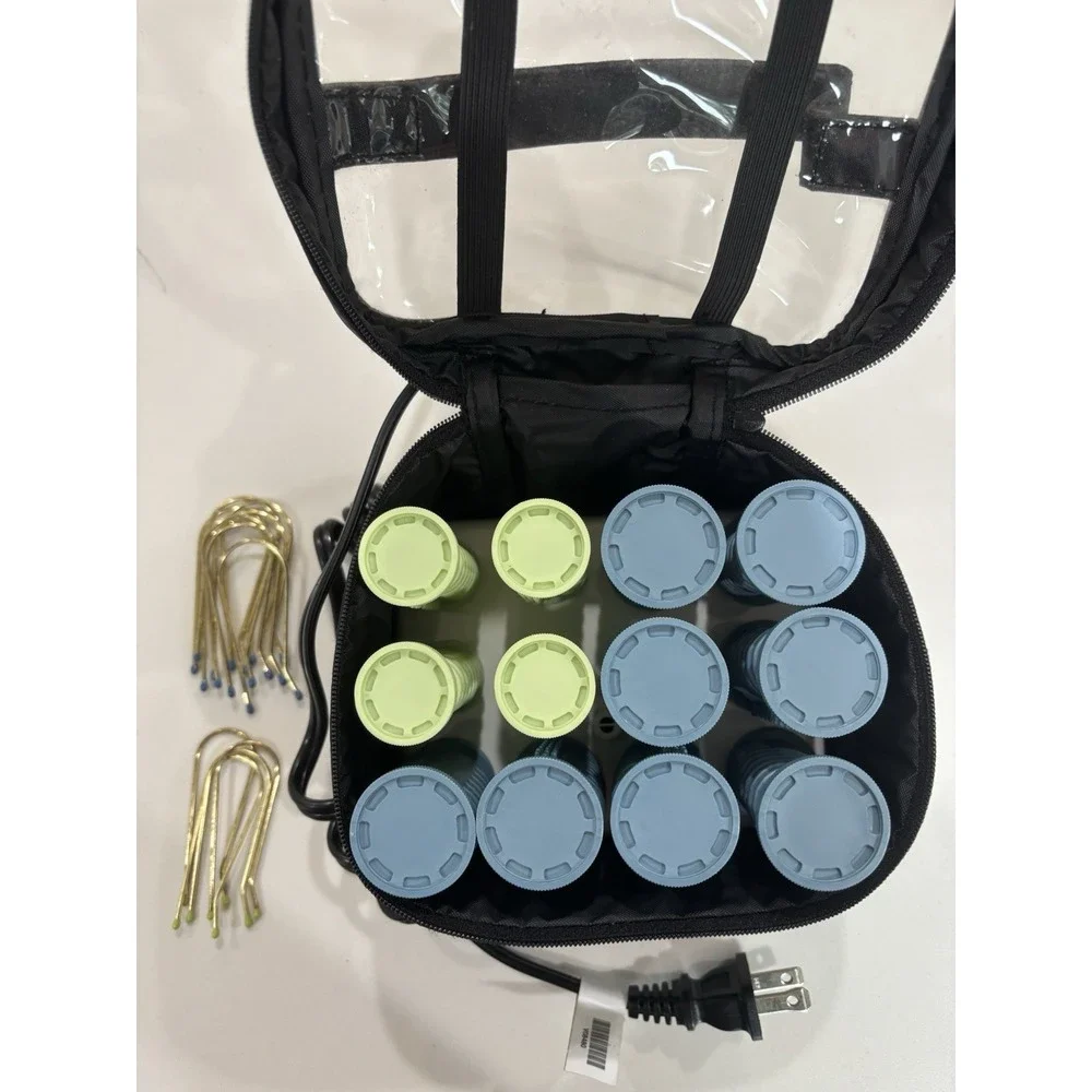 Conair HS28X Instant Heat Compact Styler Setter Hot Rollers w/Travel Bag & Clips